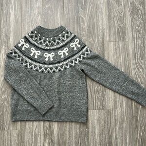 Beautiful grey sweater H&M with bows size S
